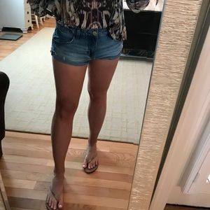 Free People jean shorts